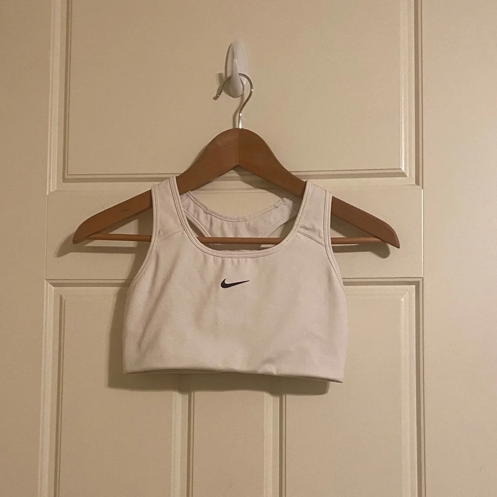 Nike Dri-Fit White Padded Sports Bra *Pads not included
